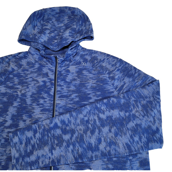 Lululemon Surge Warm Full Zip Men’s Jacket XL Hoodie Blue Pockets Troon North - Picture 1 of 14